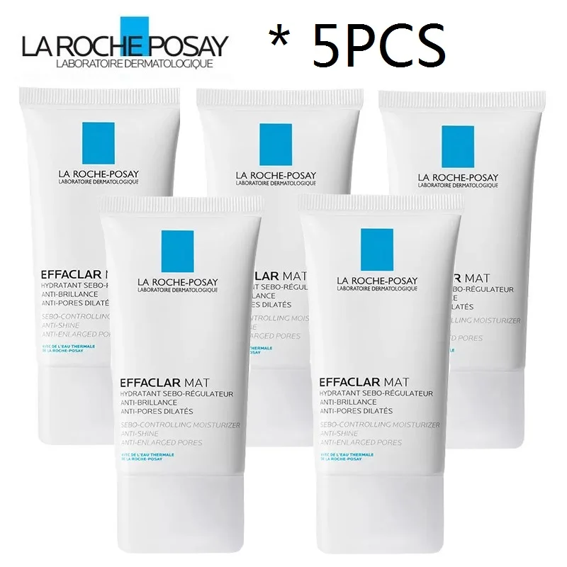 

5PCS La Roche Posay Effaclar Mat Facial Moisturizer Anti-Brillance Firming Pores Moisturizing Oil-Free For Sensitive Skin 40ML