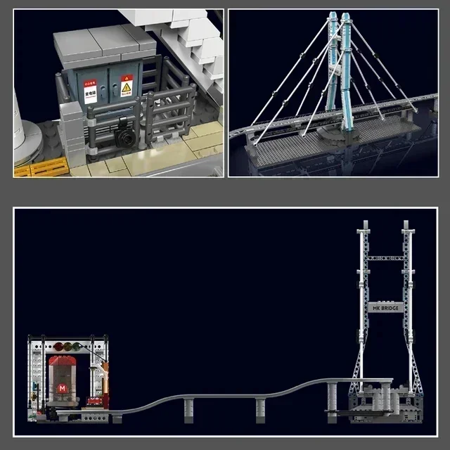 Mold King 16052 технический автомобиль строительный блок городской железнодорожный с