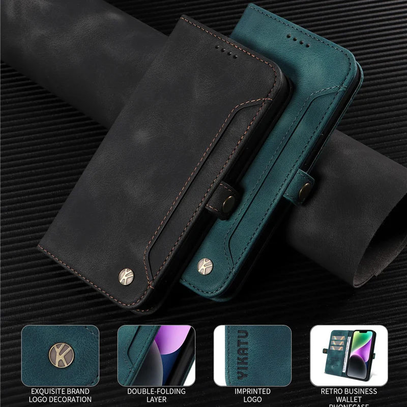 

Кожаный чехол с магнитной застежкой для iPhone SE 2022 13 12 Mini 11 14 Pro XS Max XR SE3 10