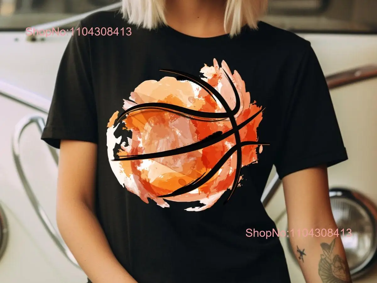 Basketball Ball T Shirt Fan Couple Family long or short sleeves
