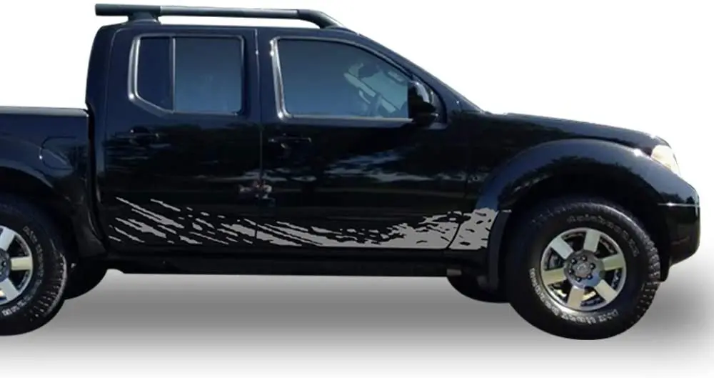 

Bubbles Designs Decal Sticker Vinyl Mud Splash Compatible With Nissan Frontier Navara 20042015 (Gray)2PCS