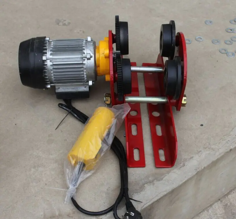 Подъемник со стальным тросом и контроллером 220 В 500 кг