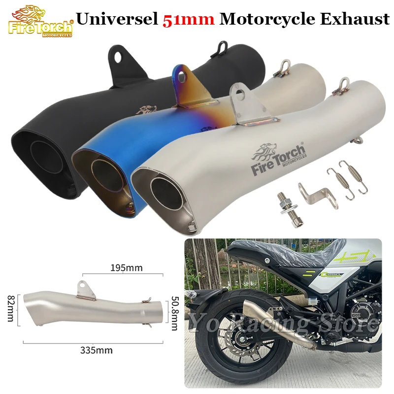 

Universal 38-51mm Motorcycle Exhaust Escape Systems Modify Muffler Moto With DB Killer For CBR500 R3 R15 R6 R1 NMAX155 R25 Q250