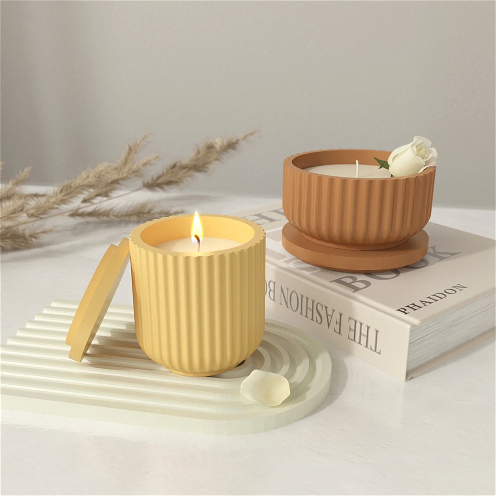 DIY гипсовые формы ручной работы ароматические чашки для цветочных горшков банок