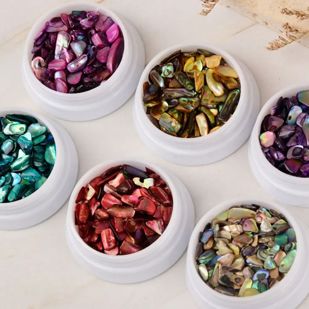 Ювелирные изделия Аврора 3D нашивки для ногтей дизайн ломтики ракушек фрагменты