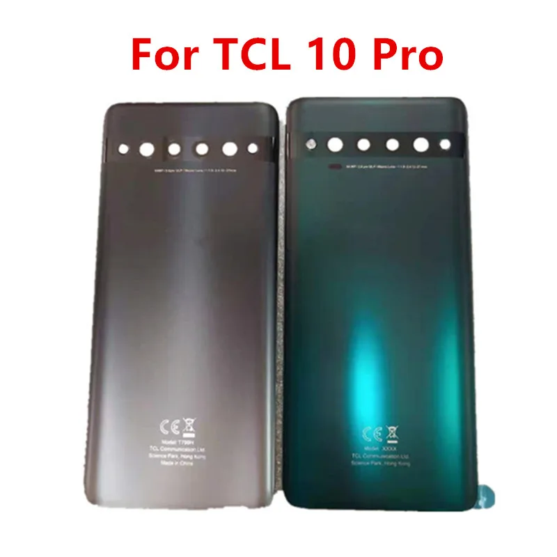 Корпус для TCL 10 Pro T799H T799B, запасная крышка аккумулятора, задняя крышка телефона, задняя фотография с наклейкой с логотипом