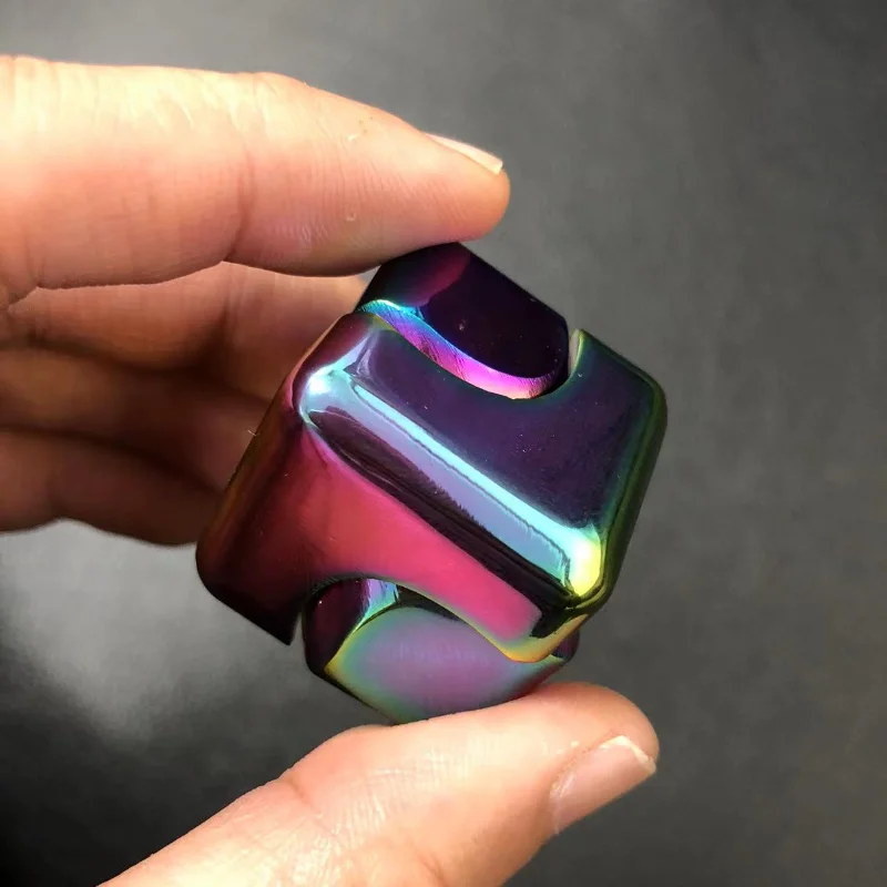 

Square Decompression Spinning Top Dice Cube Anti-Anxiety Fingertip Toys Hand Fidget Spinner Vent Toys Flipo Flip For Children