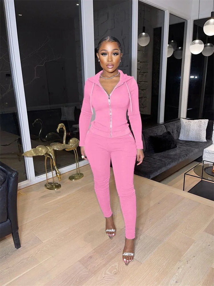 

Уличная одежда, осенний комплект из 2 предметов, наряды, женский укороченный топ с длинным рукавом и толстовка на молнии, костюм из двух предметов, тренировочные костюмы 2023