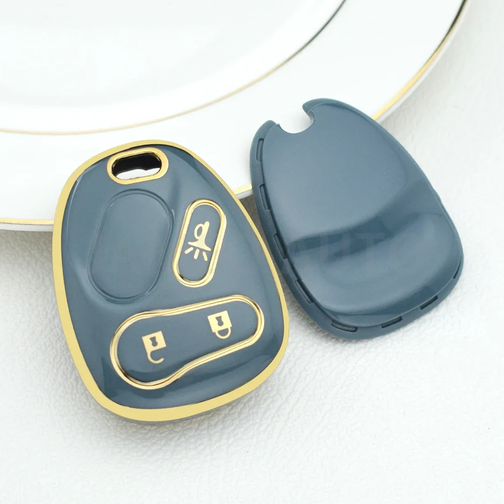 

Чехол для ключей автомобиля Chevy Tahoe Suburban Silverado Avalanche Equinox SSR/GMC Sierra Yukon/Buick 2003 2004 2005 2006,