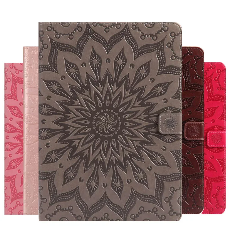 

Sunflower Embossed Leather Case For iPad Air 5 10.9 2022 A2588 A2589 A2591 Case Air 4 10.9 2020 A2316 A2324 Tablet Cover