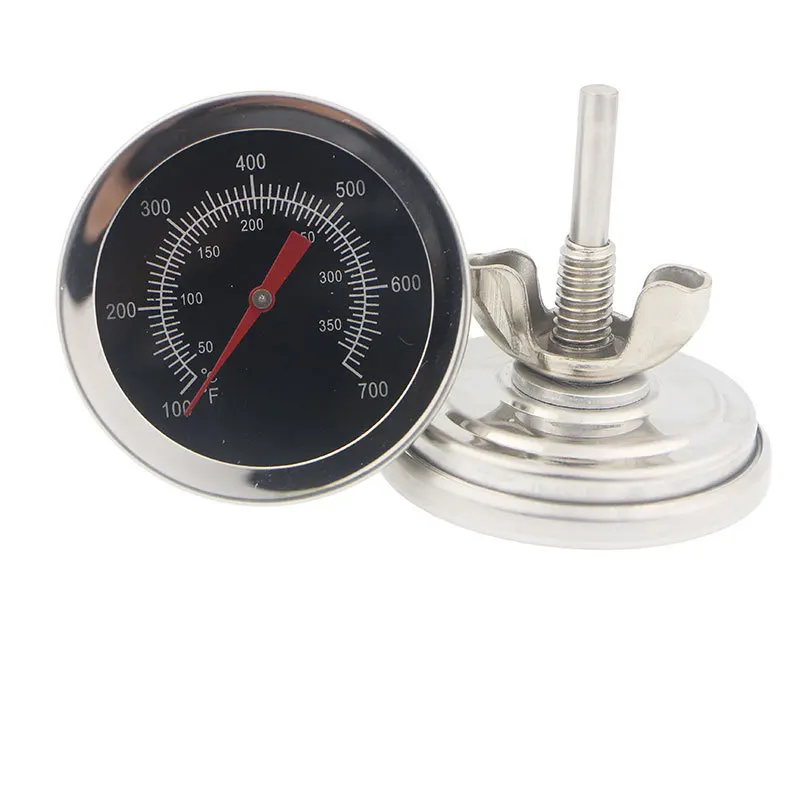 

Stainless Steel Oven Thermometers BBQ Bimetallic Dual Gage 700 Degree Cook Tool