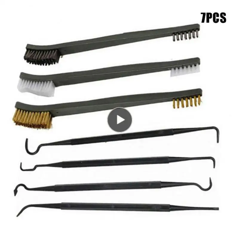 

Wire Brush Multi-role Steel Wire Cleaning Kit Be In Common Use Cleaning Brush Rifle Cleaning Brush Cleaning Tool Scaling