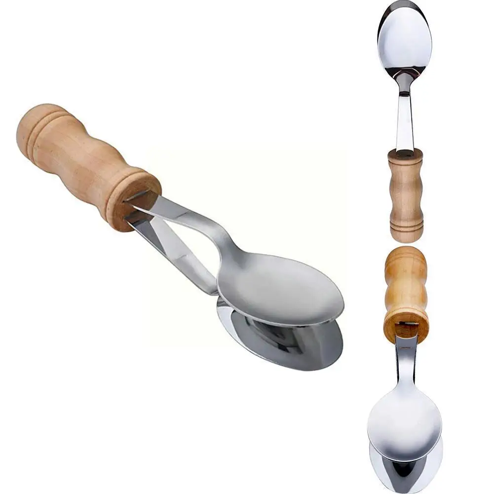 

1PC Musical Spoons Instrument With Wooden Handle Multifunctional Metal Instrument Spoon Percussion Irish Percussion Instrum C9I0