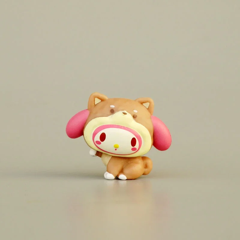 Sanrio аниме фигурка 5 см коричная Мелодия пачакко помпон пурин Kuromi мини костюм