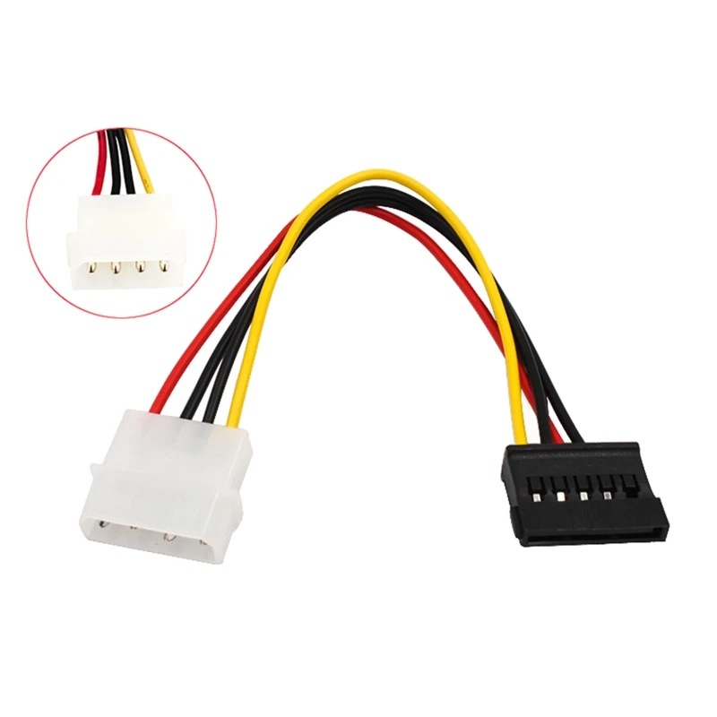 

Преобразователь последовательного порта в кабель питания 4P, 15-контактный шнур питания на большой 4-контактный кабель питания IDE, конвертер, ...