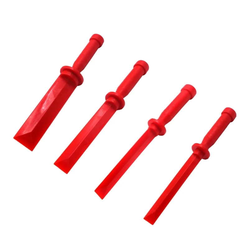 

4PCS Auto Trim Removal Tool Kit No-Scratch Pry Tool Kit for Car Door Clip Panel & Dashboard Dismantle Red