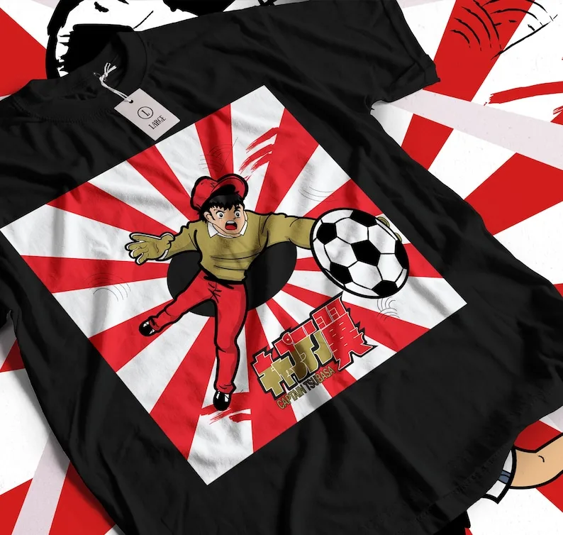 Футболка унисекс Легендарные футбольные герои — японский стиль аниме в стиле