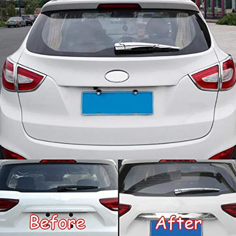 Накладки на стеклоочистители для Hyundai IX35 2018 верхние хромированные наклейки из