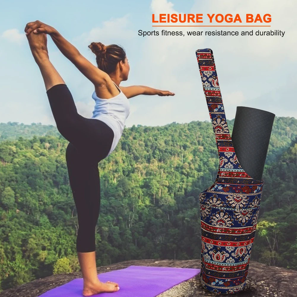 

Ethnic Printed Gym Bags Outdoor Sports Fitness Yoga Mat Workout Shoulder Backpack for Effective Working-out Accessories
