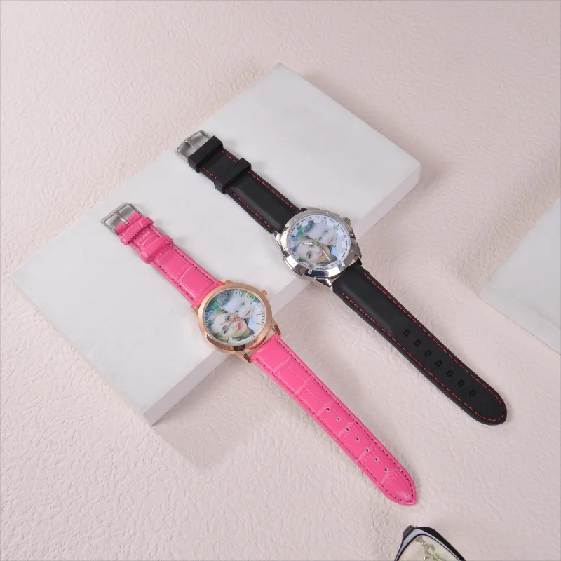HIBODY New DIY Custom Color Picture Dial Watch Trendy and Versatile Quartz Couple Alloy Watch