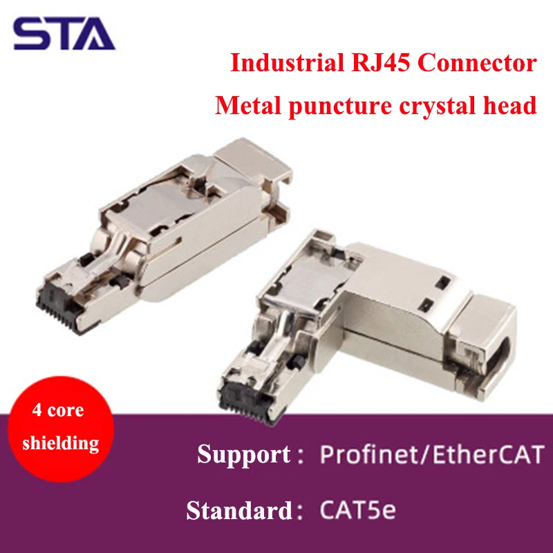 

Usb-разъем RJ45 Crystal Header 6GK1901-1BB10 1BB20, металлический сетевой интерфейс, 4 штыревой полюс, прямой изгиб