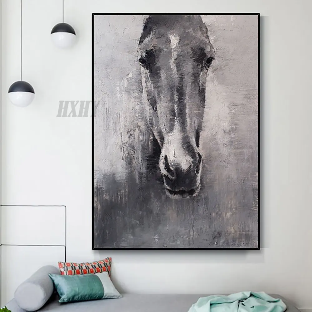

Handmade Oil Painting Abstract Horse Paintings On Canvas Modern Home Wall Art Decoration Animal Painting Hand Painted Unframed
