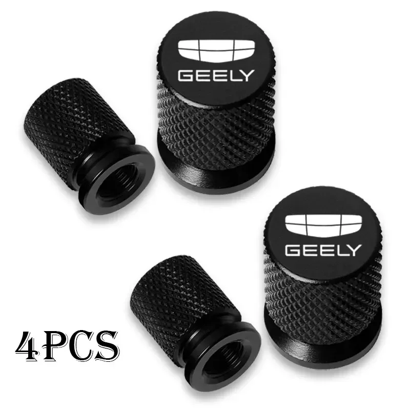 

Комплект Из 4 Водонепроницаемых Колпачков Для Ниппелей Шин Geely Atlas Coolray Emgrand EC7 EC8 X7 EX7 CK2 - Колпачки Для Авто...