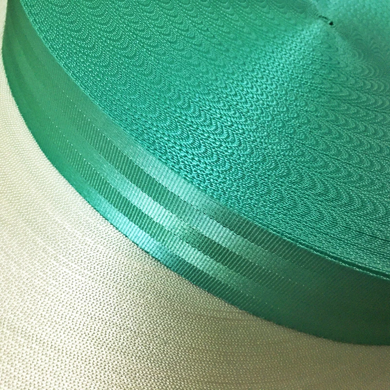 Ремень безопасности Автомобильный тюнинг из полиэстера сине-зеленый передний и