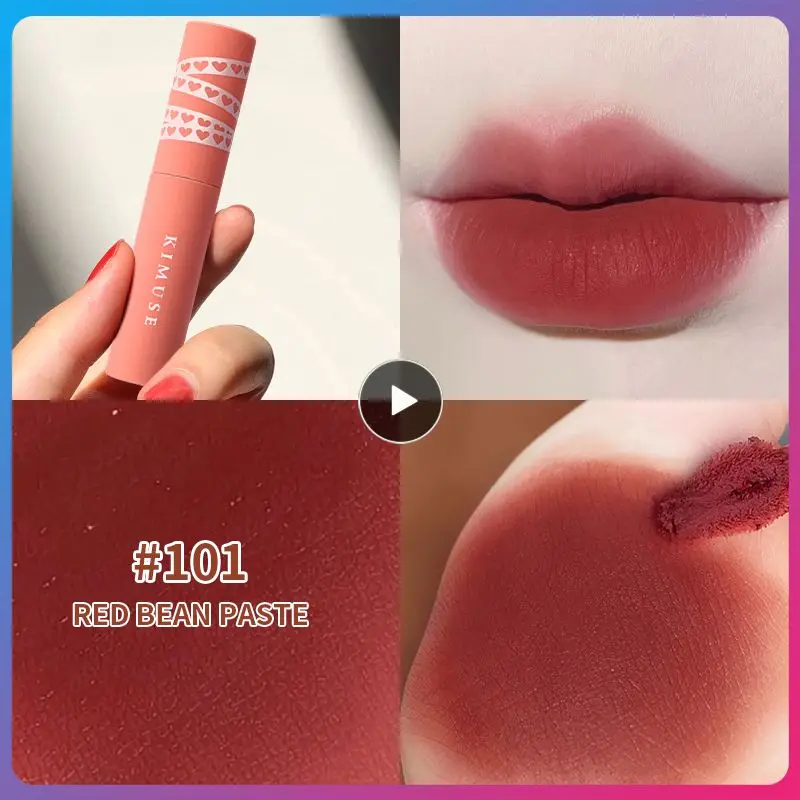 

6 Colors Velvet Matte Lipstick Waterproof Non-stick Lipgloss Lip Tint Mud Moisturizing Lip Clay Lips Makeup Soft Mist Lip Gloss