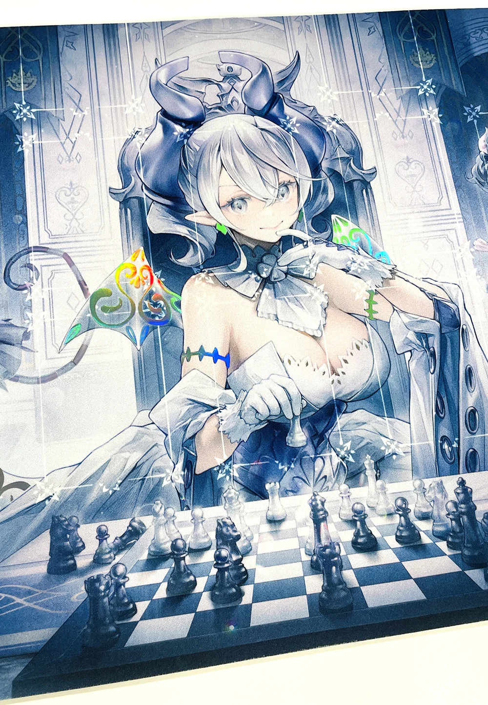 Голографический игровой коврик с невышитыми краями YGO labmarket of The Silver Castle