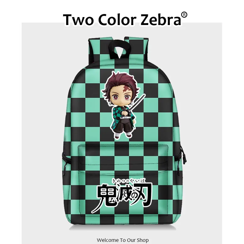 

Anime Backpack Demon Slayer Kimetsu No Yaiba Cosplay Schoolbag Nezuko Tanjirou Canvas Bag Students Backpack Schoolbag Gifts