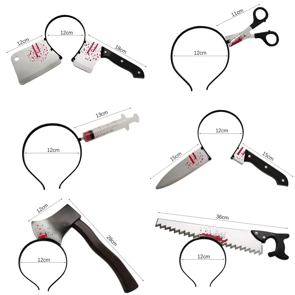 Аксессуары Для Париков На Хэллоуин-поддельные Кровавые Оки И Повязка Голову С