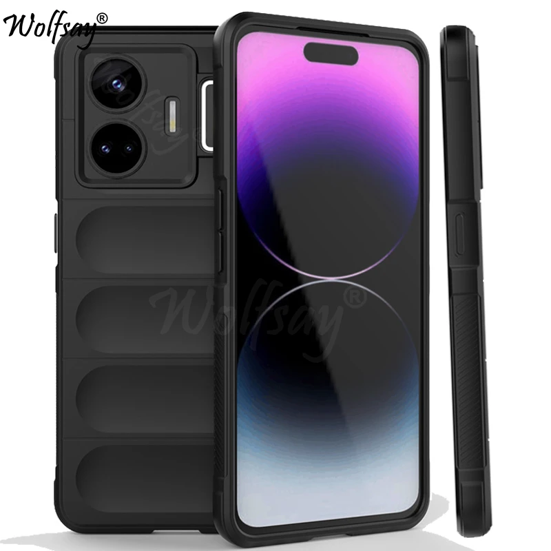 

Противоударный чехол-бампер для Oppo Realme GT 3, силиконовая задняя крышка с полными краями для Realme GT 3 240 Вт, чехол для Realme GT 3