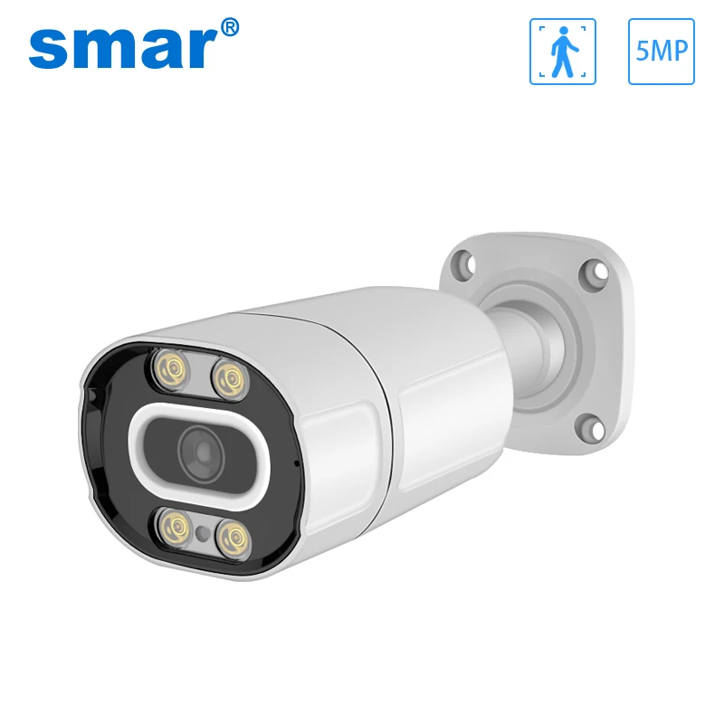 

Smar H.265 2MP HD IP Camera 2.8mm Home Security CCTV Bullet Camera Outdoor Waterproof 4 Array IR Leds Night Vision POE Optional