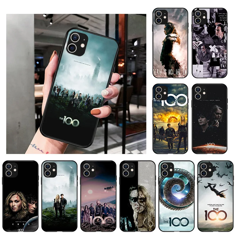 

The 100 TV Series Soft Black Matte Phone Case For iPhone 13 12 Pro XS Max X XR 7 8 6 6S Plus 12 13 Mini 11 Pro Max SE 2020 Cover