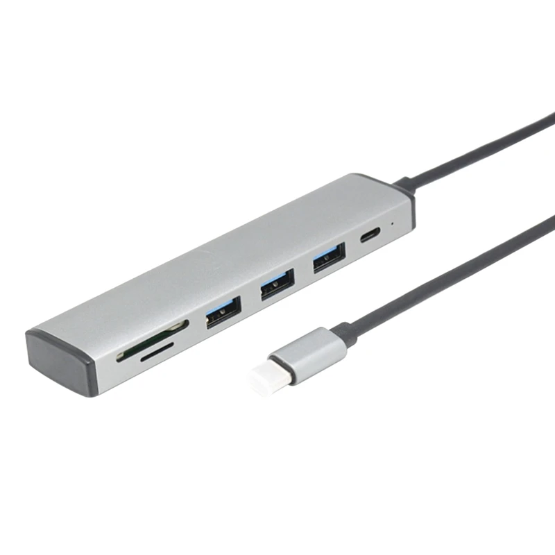 

C-Type Hub Adapter, Six-In-One Docking Station, Used For Home Electronic Computer Accessories And Other C-Type Equipment