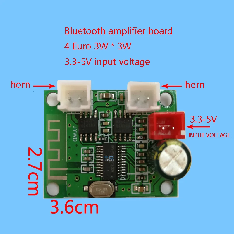 Двухканальный стерео аудио модуль Bluetooth динамик 4 Ом для детской платы 3 Вт * 2