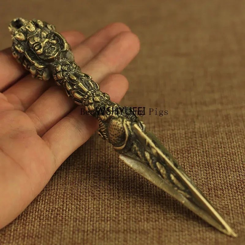 1 шт. тибетский Будда тантричная ваджра пестик тантра Ваджраккала пурпа медный