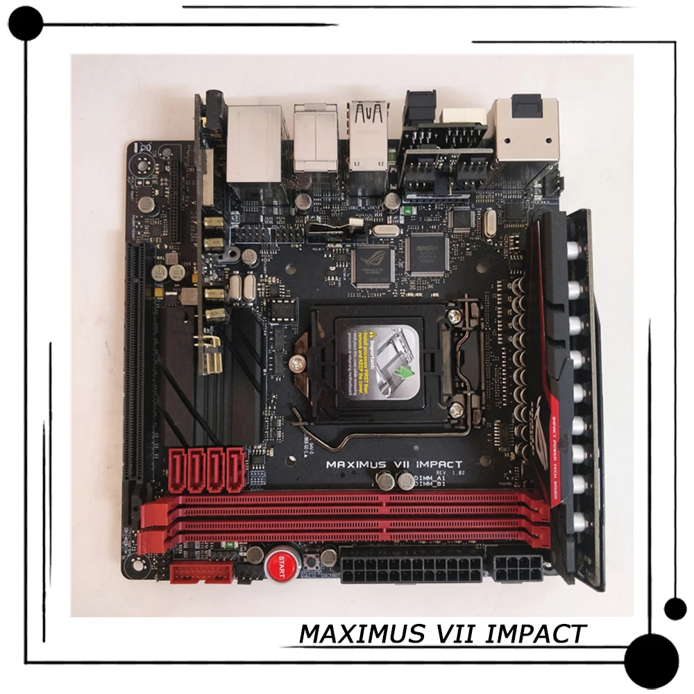 

MAXIMUS VII IMPACT для настольной материнской платы ASUS DDR3 LGA 1150 Intel Z97 Core i7/i5/i3/Pentium/Celeron 100% протестирована Быстрая доставка
