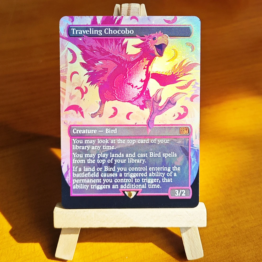 Фото Коллекционная карта Traveling Chocobo-TCG: Редкая эксклюзивная фольгированная карта для домашних игр №3