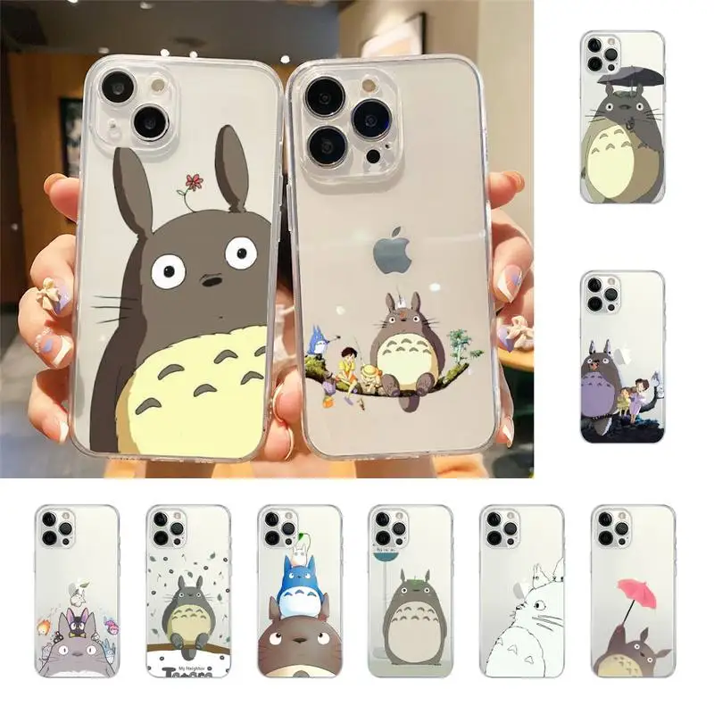 

Totoro Spirited Away Phone Case For Iphone 7 8 Plus X Xr Xs 11 12 13 Se2020 Mini Mobile Iphones 14 Pro Max Case