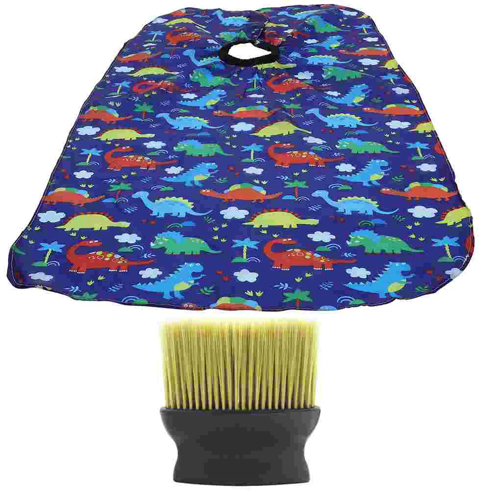 

Children's Barber Cloth Hair Cut Cape Haircut Cover Brush Kids Cutting Accessory