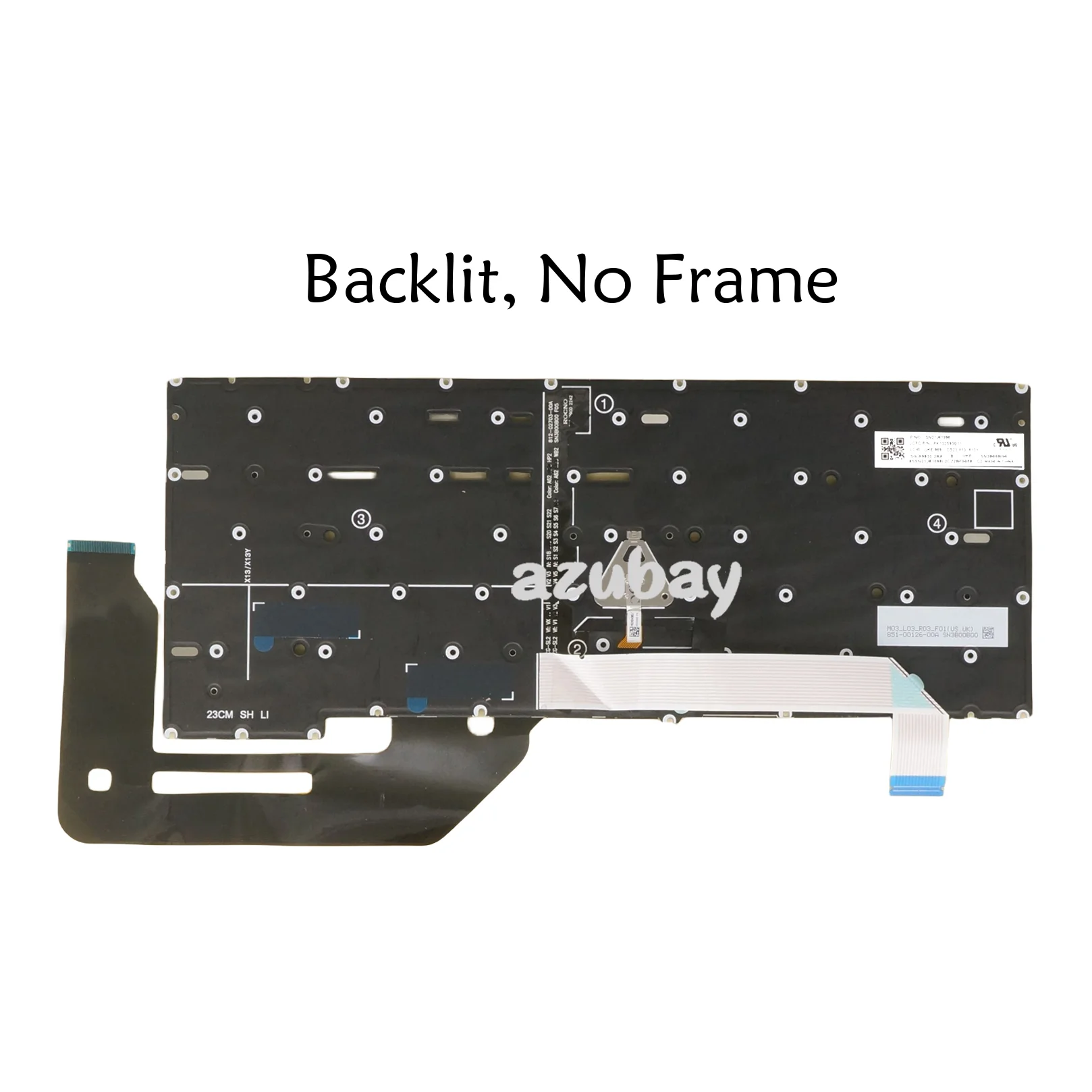 Клавиатура для ноутбука Lenovo Thinkpad X13 Gen 4 21EX 21EY 21J3 21J4 с подсветкой