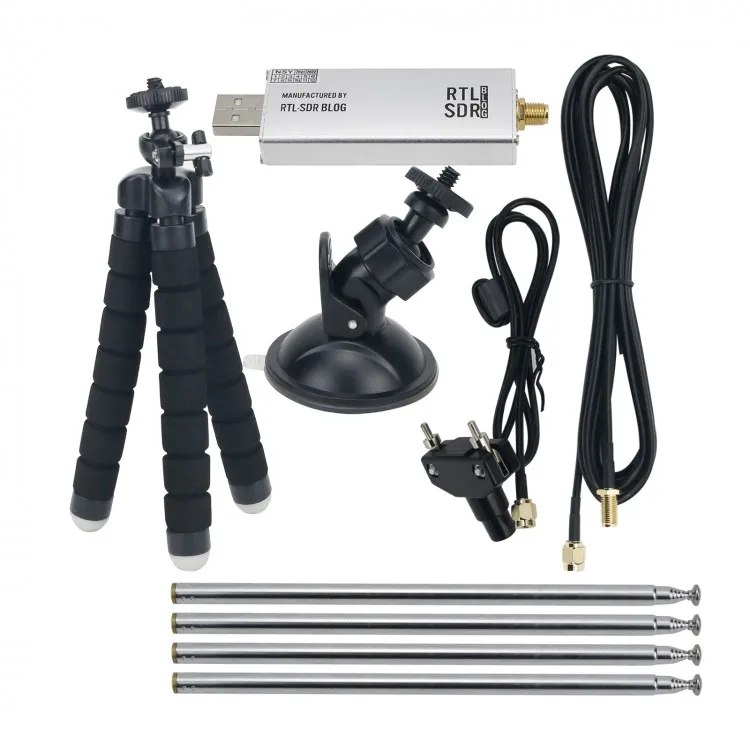 

RTL-SDR V3 R820T2 RTL2832U 1PPM TCXO SMA HF Bias Tee Software Defined Radio with Antennas Kit