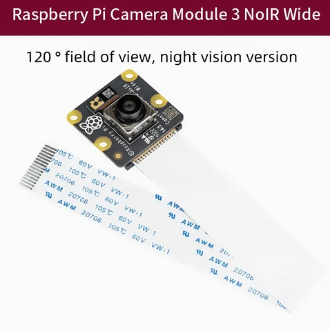 Официальный оригинальный модуль камеры Raspberry Pi, 3 ширины, 1200 Вт, пиксель, автофокус