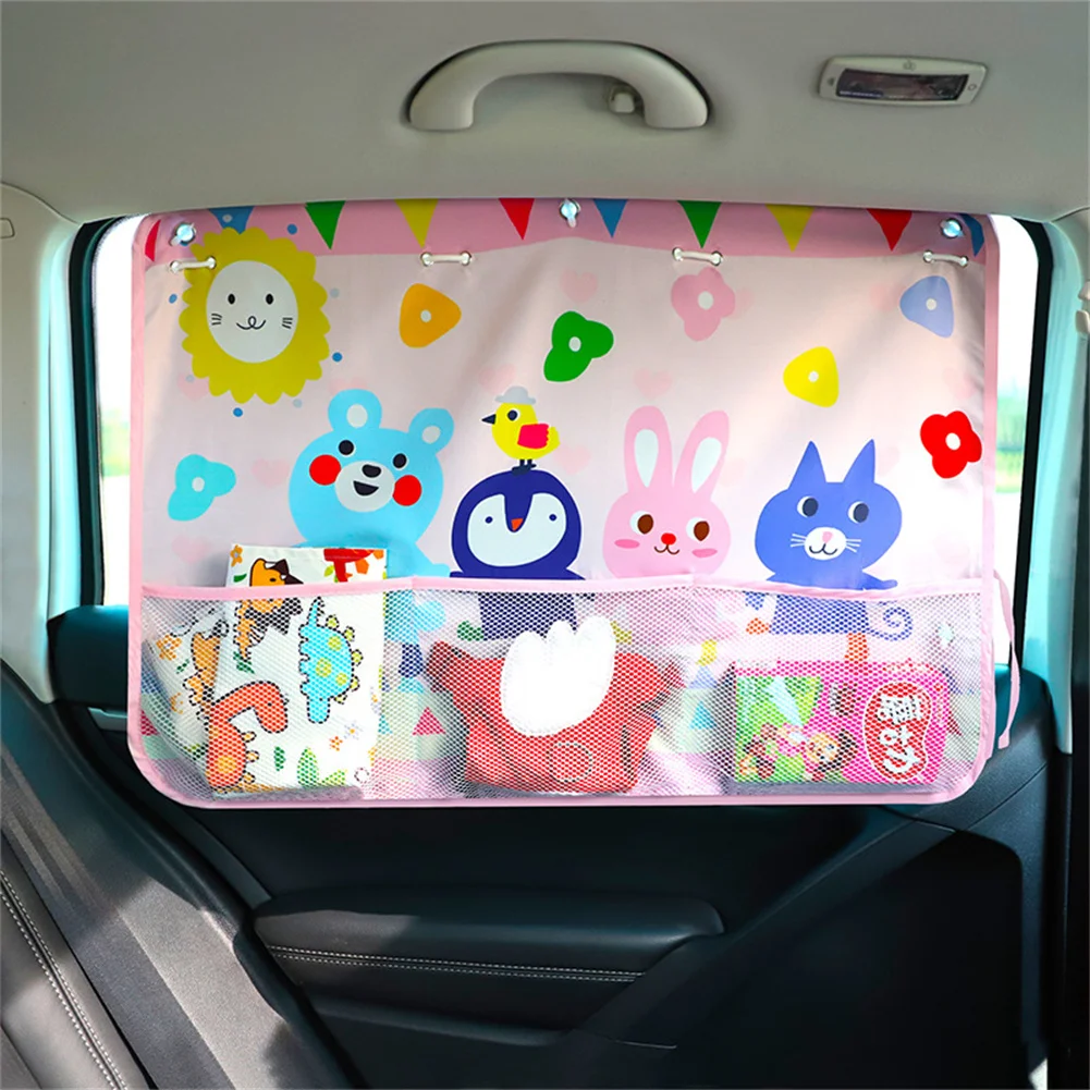 

Car Sun Shade For Baby Kid Children Cartoon Cute Cover 97% Heat UV Protection Universal Side Window Sunshade Protect 70*50cm