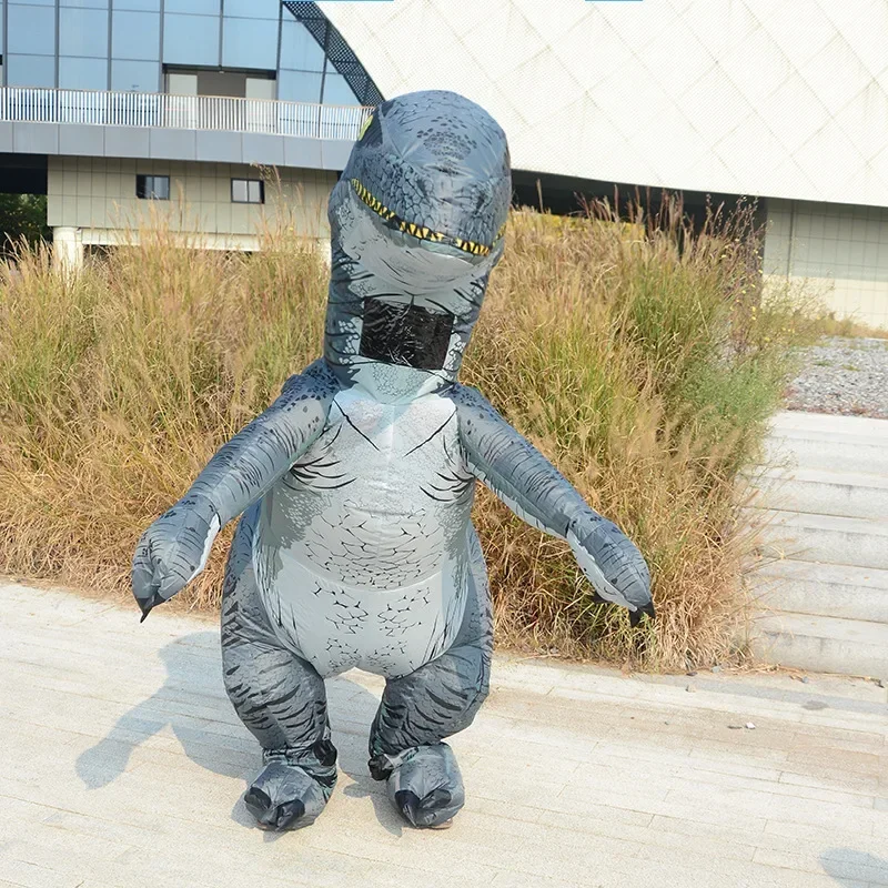 Cosxie надувной костюм Велоцираптор Тираннозавр Рекс Дино косплей мультяшная кукла