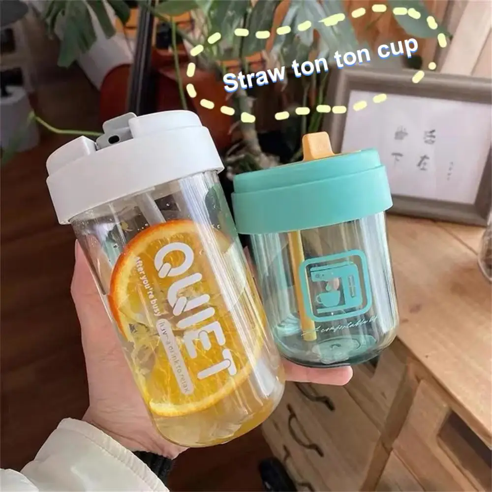 

Sealed Straw Cup Bpa Free Portable 320/480ml Leakproof For Camping Hiking Outdoor Drinkware Baby Feeding Cups Creative Water Cup
