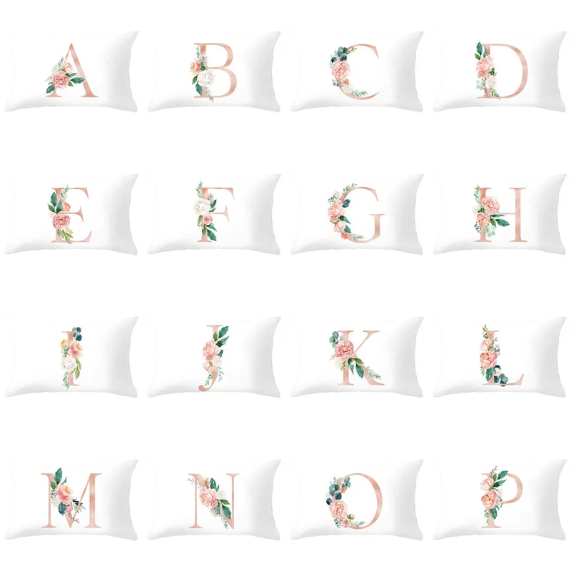 

Letter Pillow Cover 30x50 cm Kinder Dekoration Room English Alphabet pillowcases Pillow Case Cover Home Decorative kussensloop