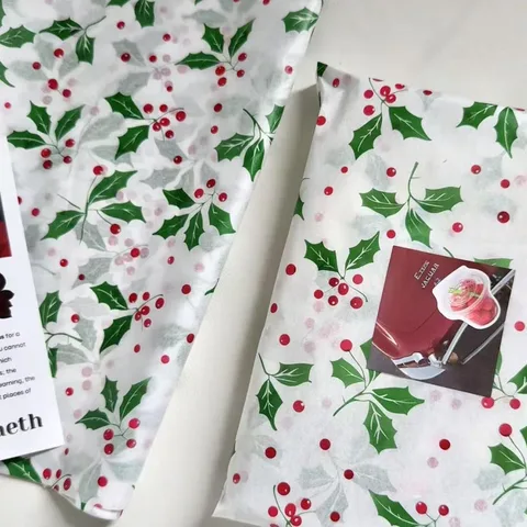 Рождественская бумага для упаковки 10 листов